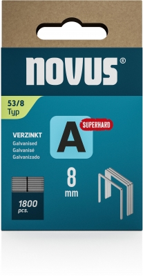 Capse Novus din sarma subtire, A tip 53 super rezistente, 8 mm, 1800 buc/cutie
